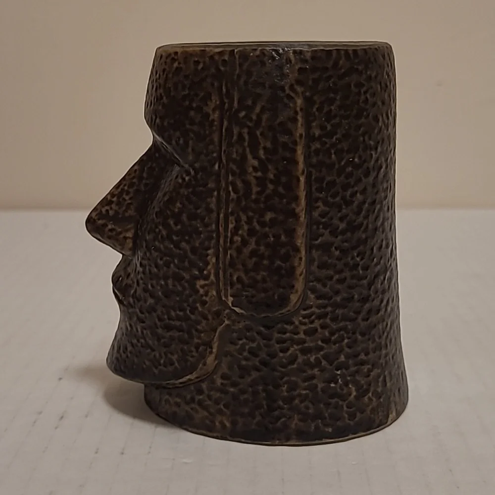 Easter Island Pottery Head Planter / Vase
